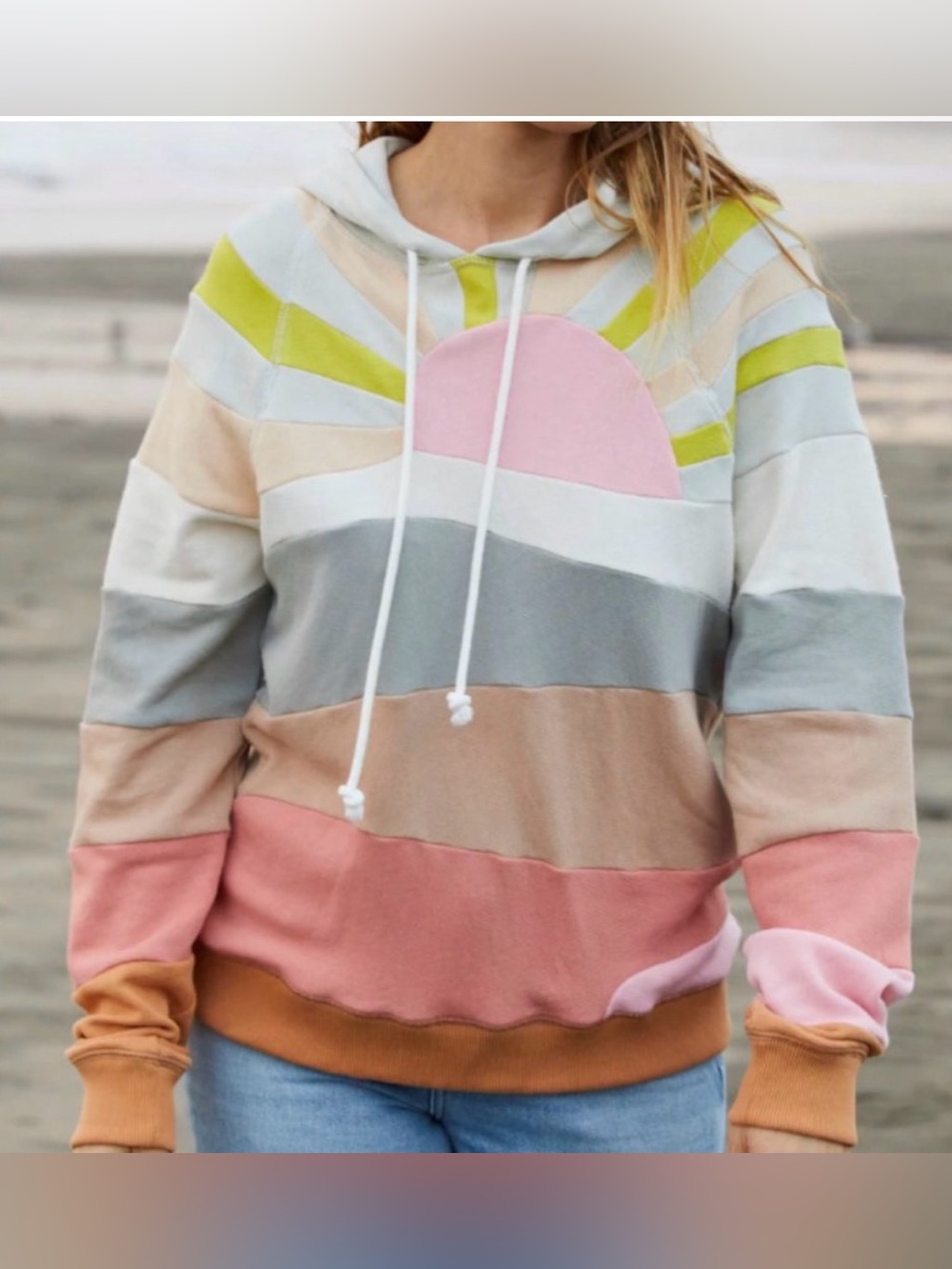 Faherty Soleil Hoodie in Island Rise - Size XS